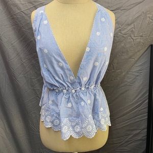 Beautiful Open Back V-Neck Summer Tank Top